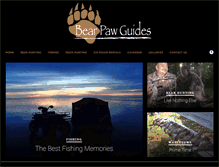 Tablet Screenshot of bearpawguides.com